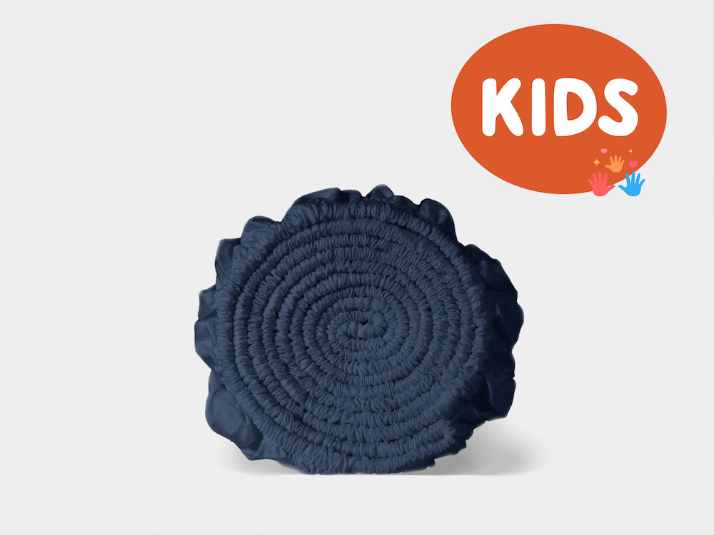 Kids Eukalyptus Spannbettlaken Midnight Blue