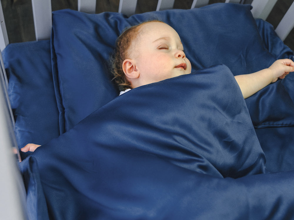Kids Eukalyptus Bettwäsche Midnight Blue