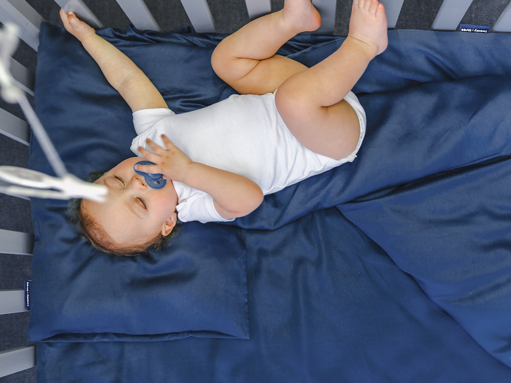 Kids Eukalyptus Bettwäsche Midnight Blue