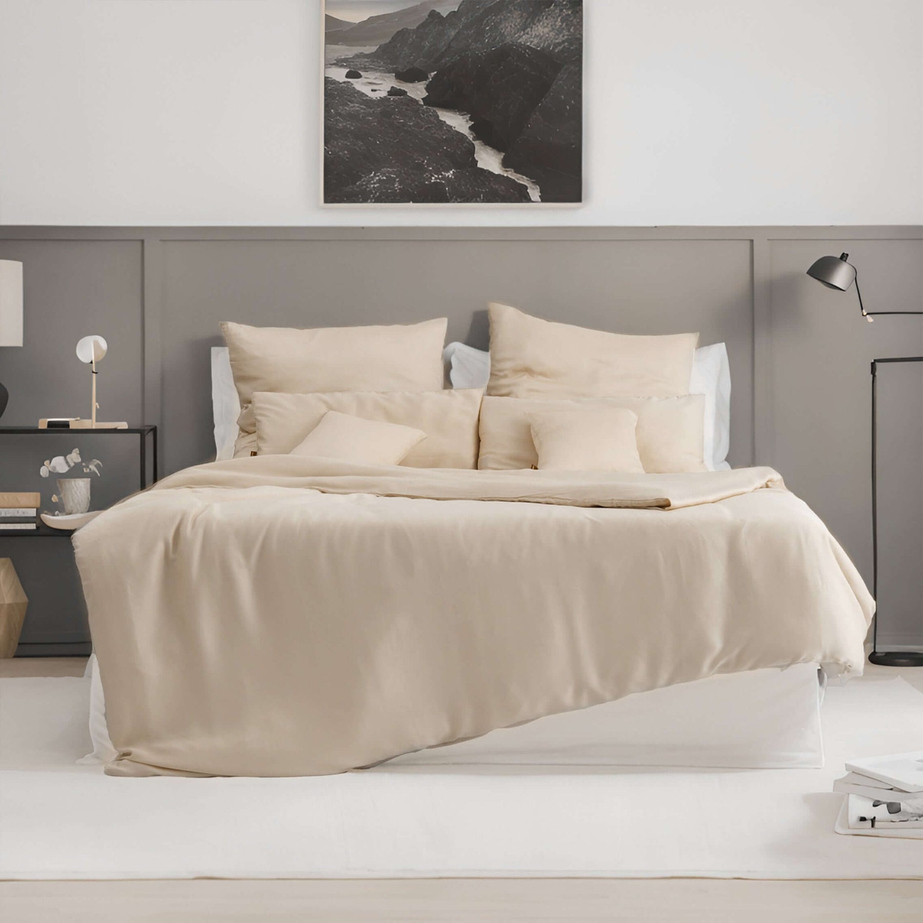 Lyocell Bettwäsche Creme Beige, twenty:three®