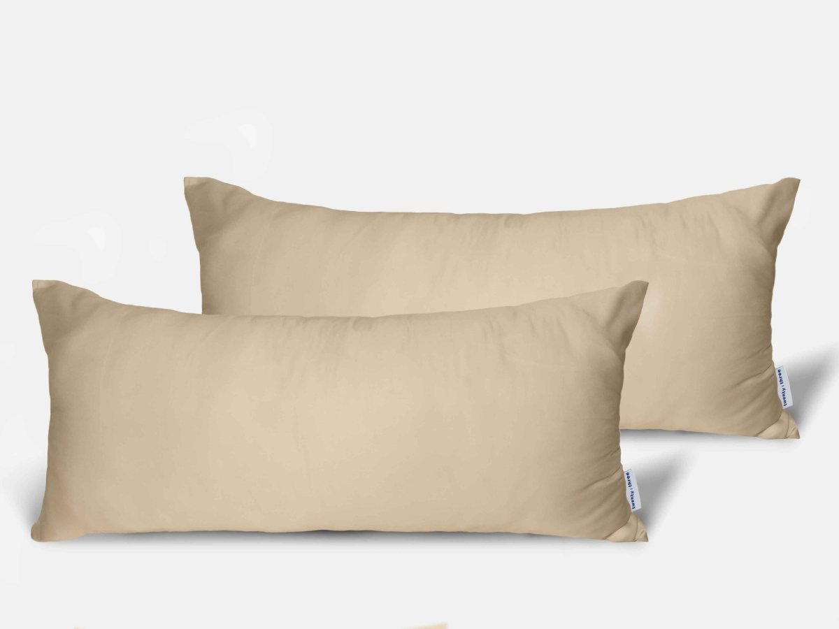 Eukalyptus Kissenbezug Creme Beige
