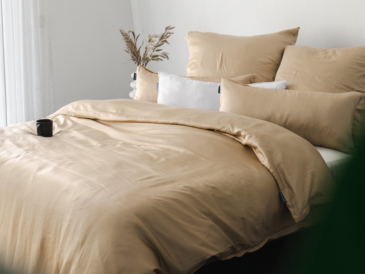 Eukalyptus Kissenbezug Creme Beige