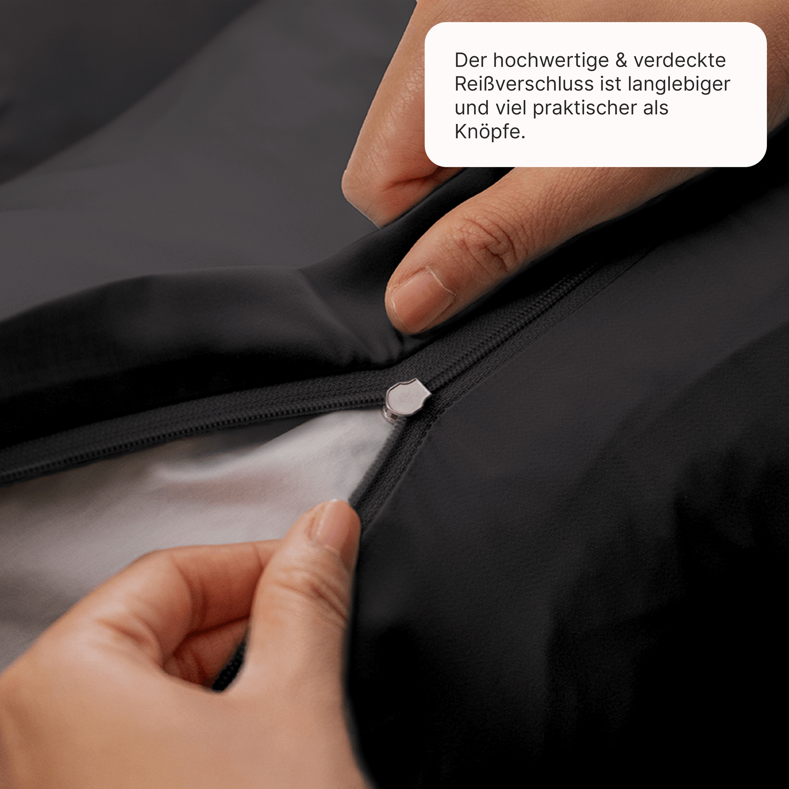 Lyocell Bettwäsche Jet Black