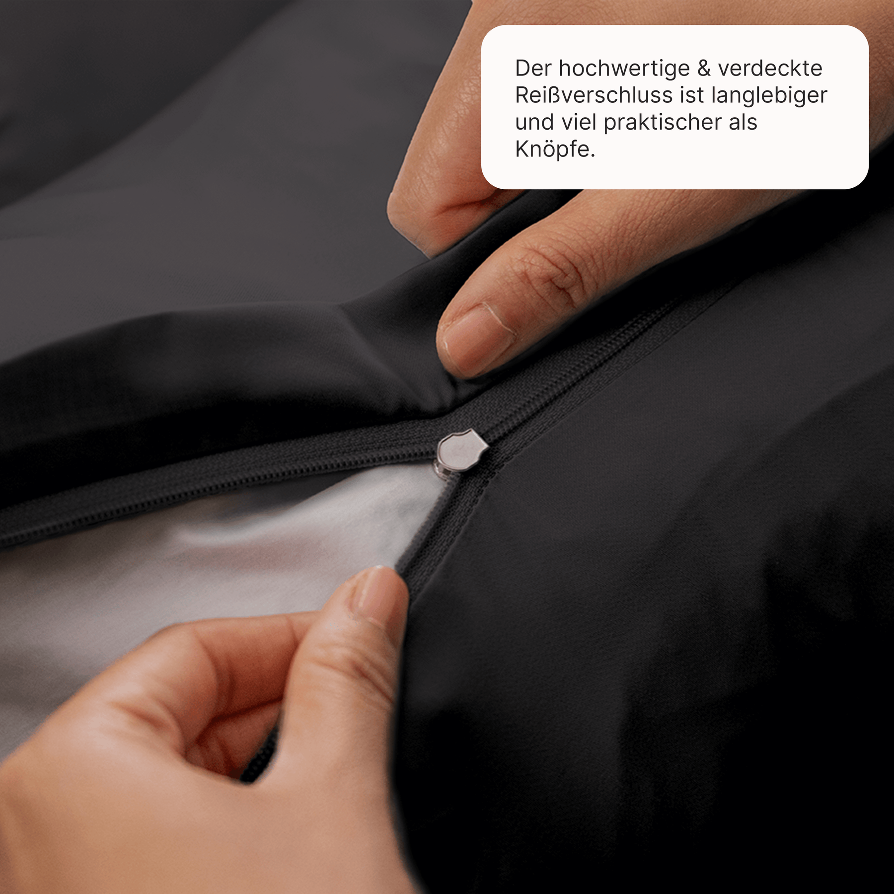 Lyocell Bettwäsche Jet Black