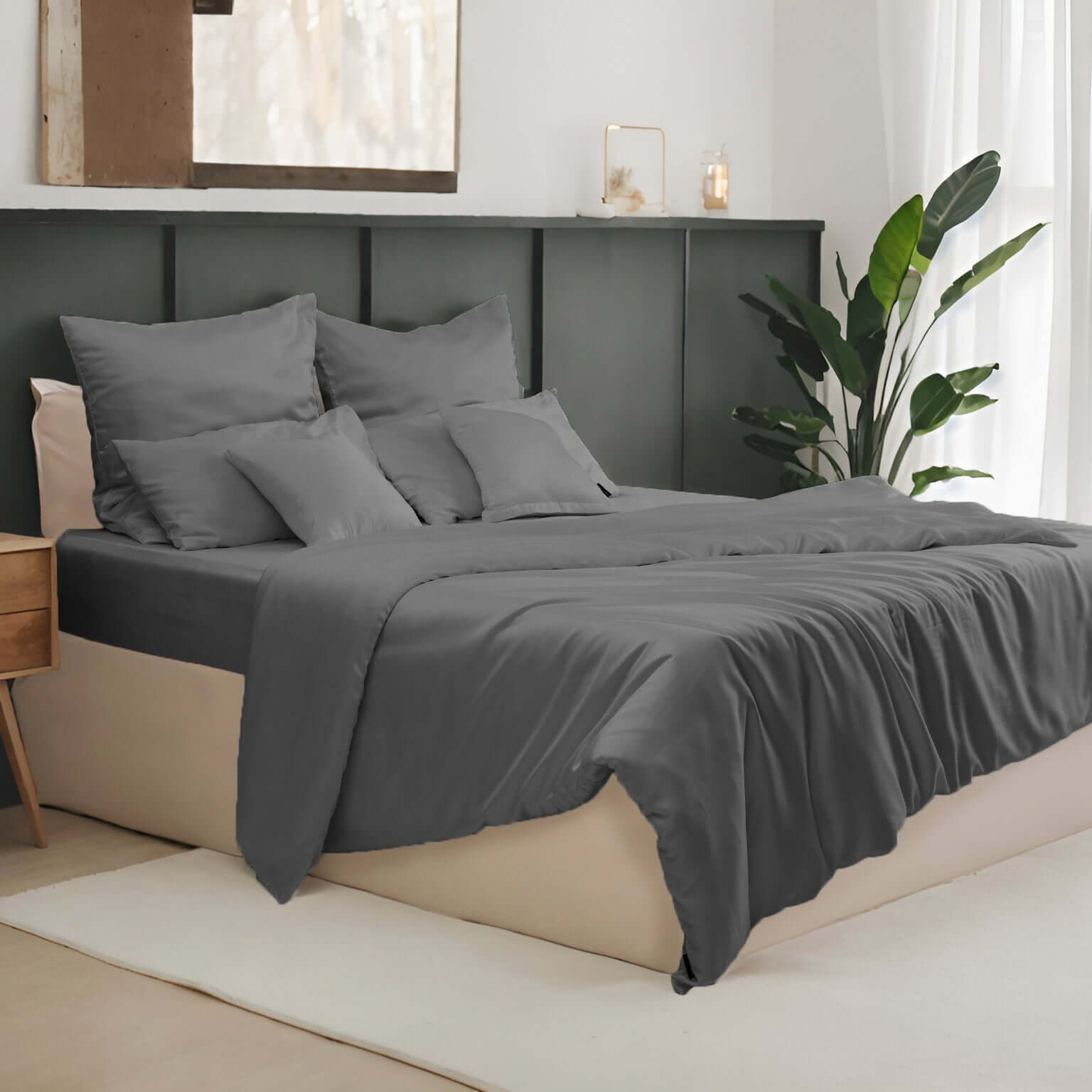 Lyocell Topper Spannbettlaken Dark Gray, twenty:three®