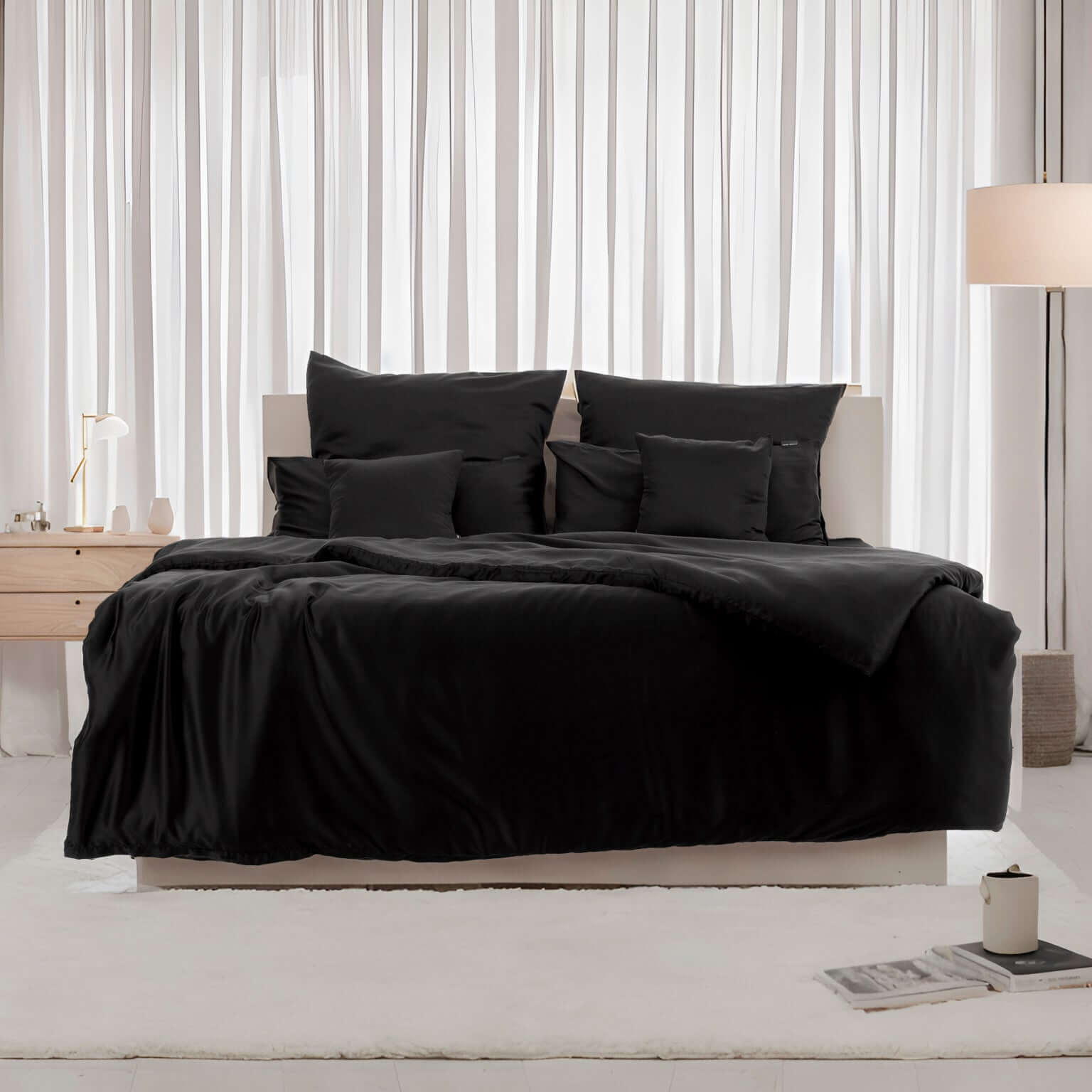 Lyocell Bettwäsche Jet Black, twenty:three®
