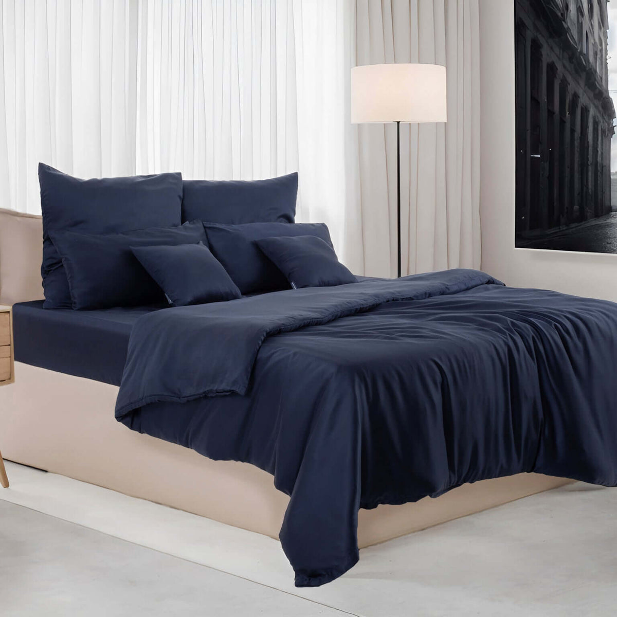 Lyocell Kissenbezug Midnight Blue, twenty:three®