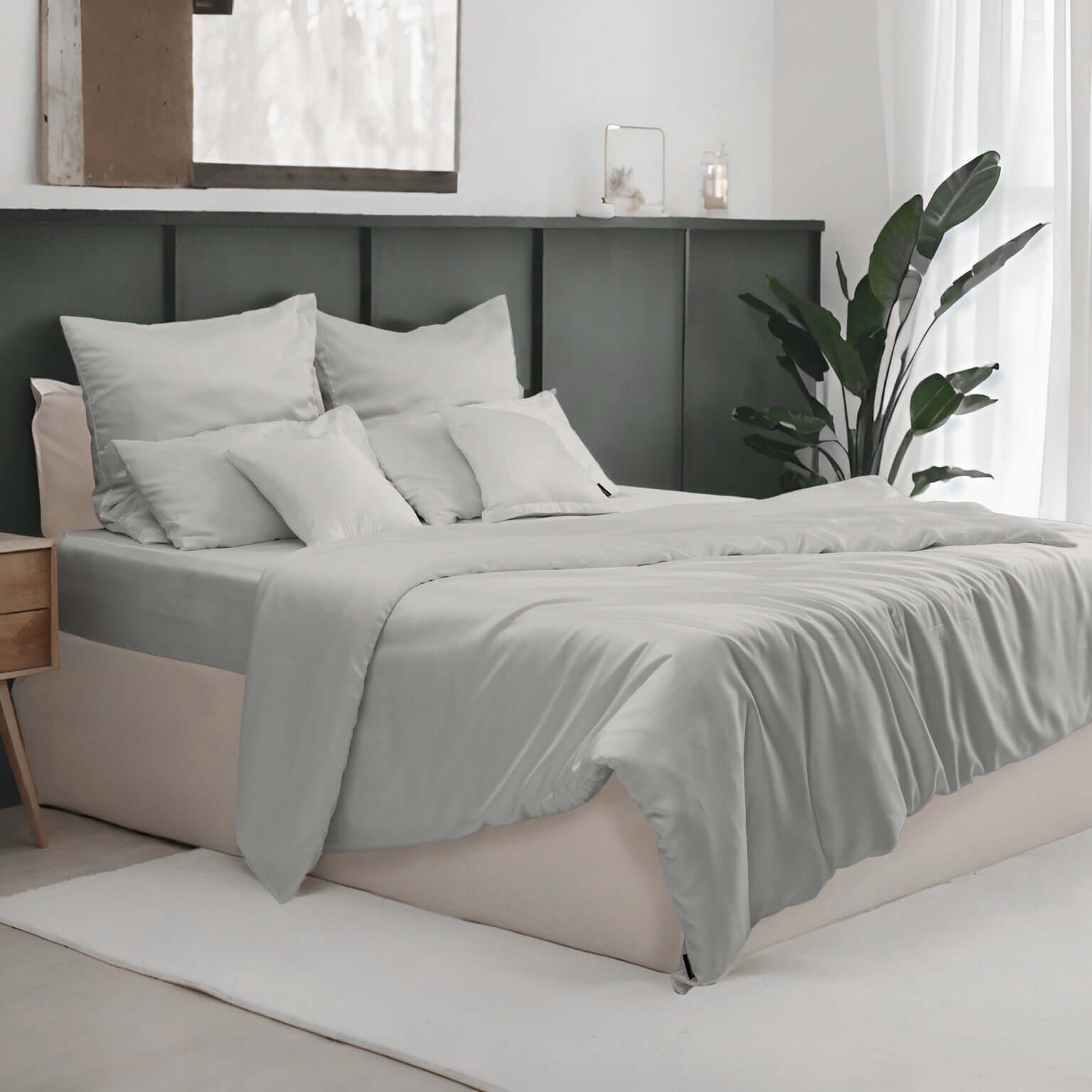 Lyocell Kissenbezug Light Gray, twenty:three®
