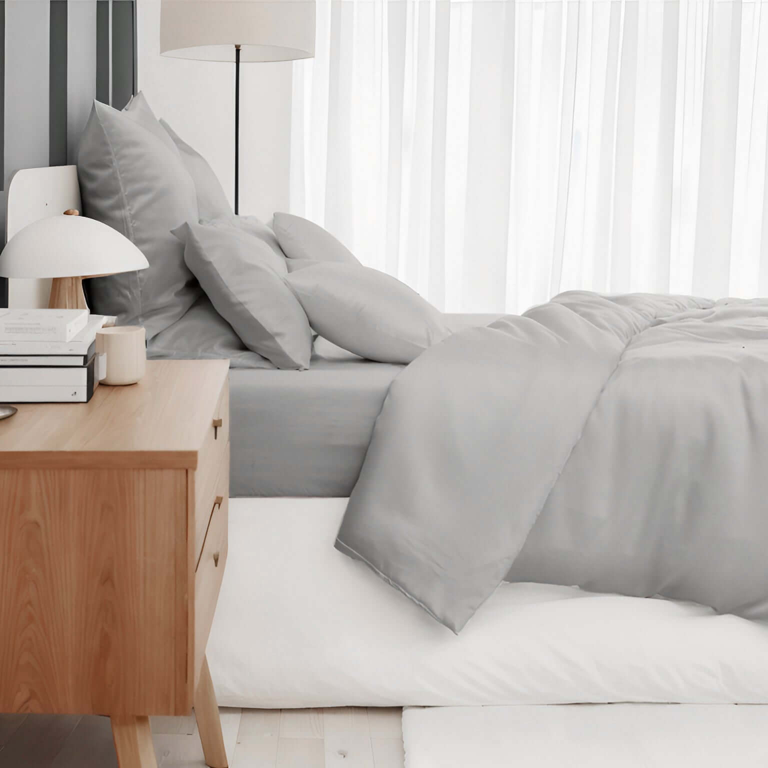 Lyocell Kissenbezug Light Gray, twenty:three®