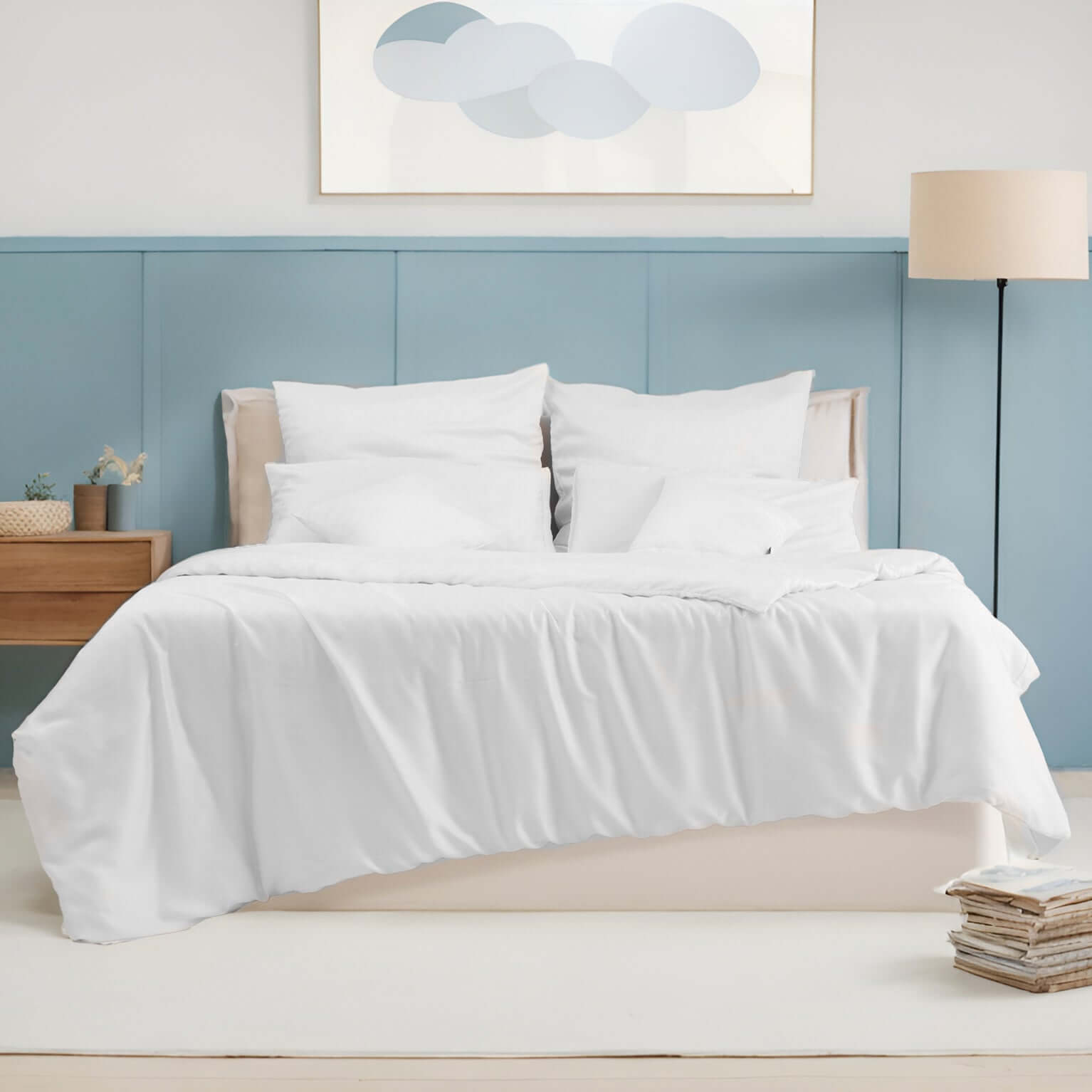 Lyocell Spannbettlaken Pure White, twenty:three®