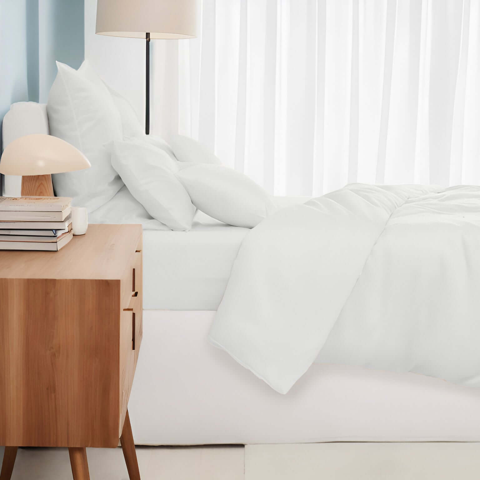 Lyocell Spannbettlaken Pure White, twenty:three®