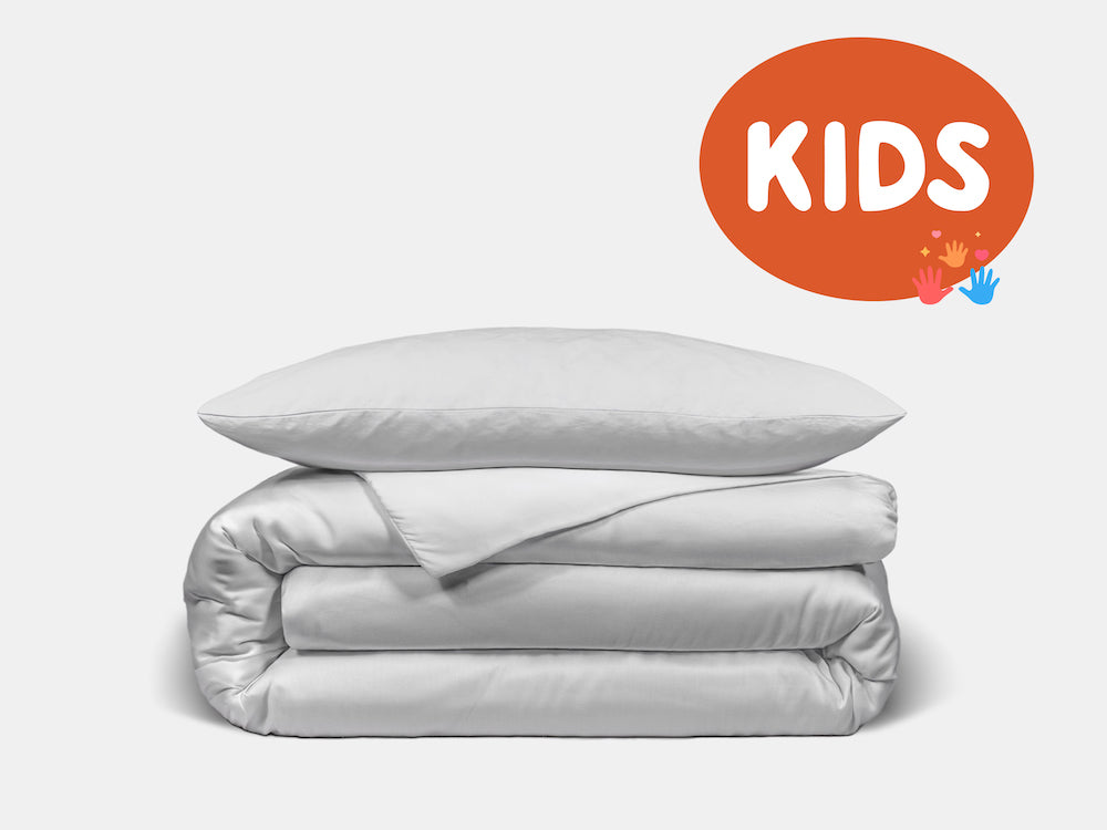 Kids Eukalyptus Bettwäsche Light Gray