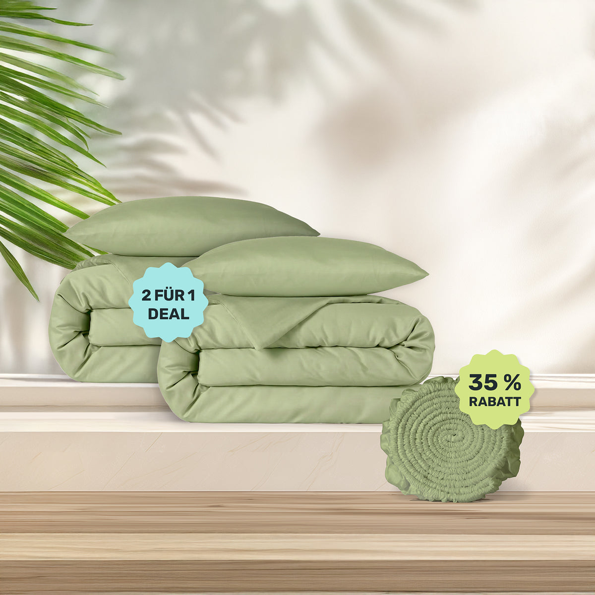 Lyocell Bettwäsche Fresh Sage (Angebot) – twentythree®