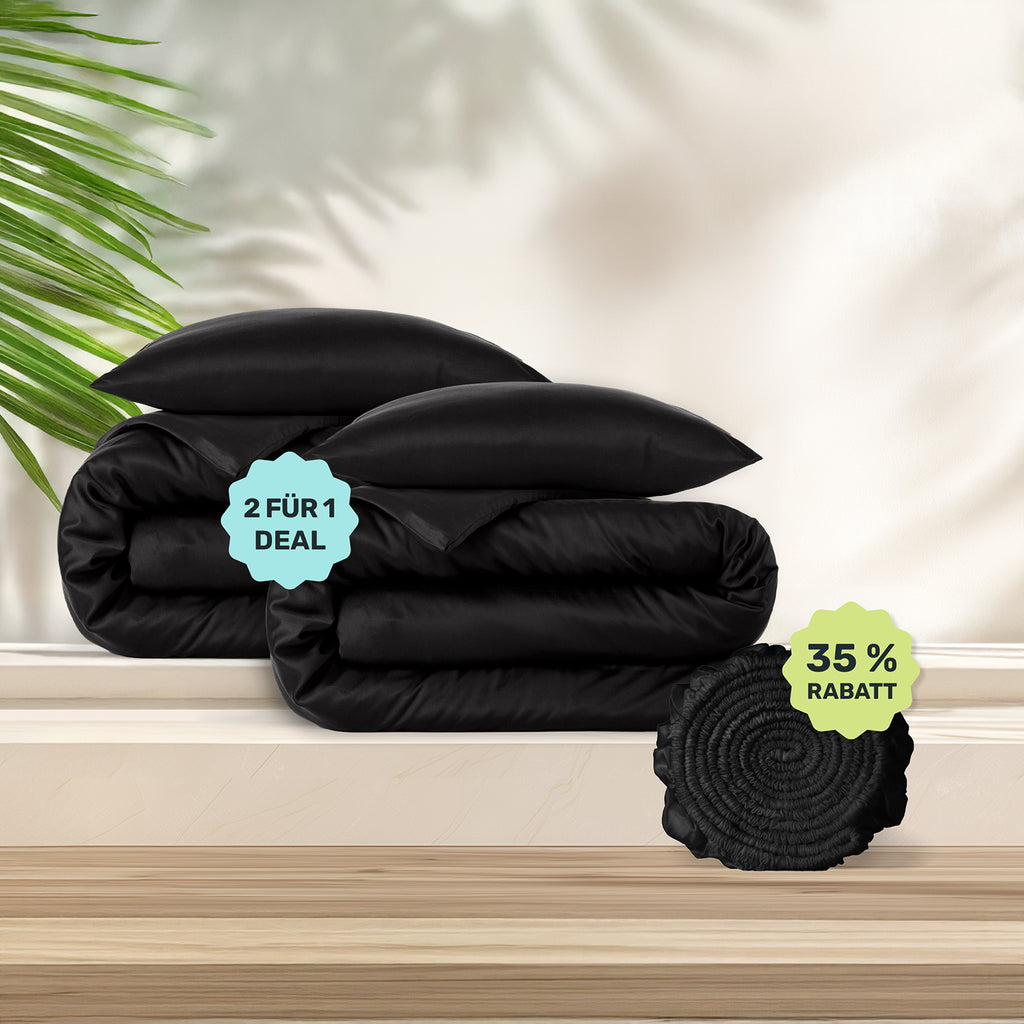 Lyocell Bettwäsche Jet Black (Angebot)