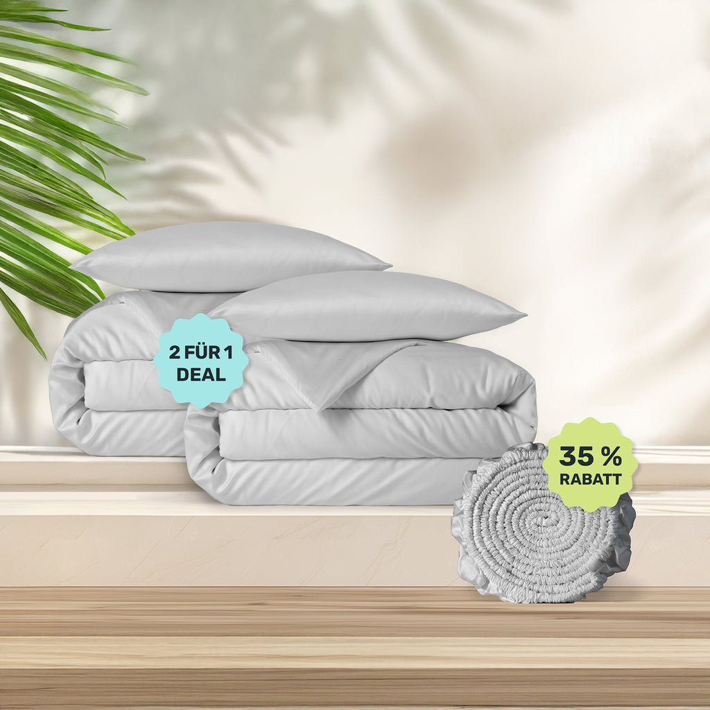 Lyocell Bettwäsche Light Gray (Angebot) – twentythree®