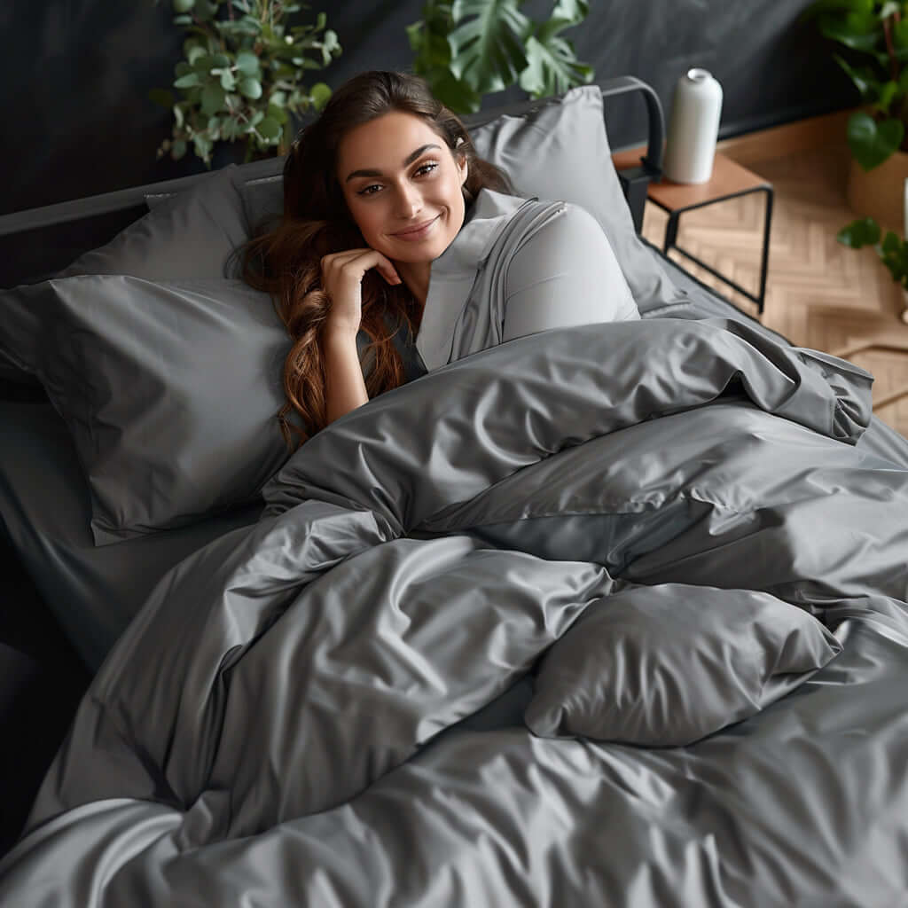 Lyocell Topper Spannbettlaken Dark Gray, twenty:three®
