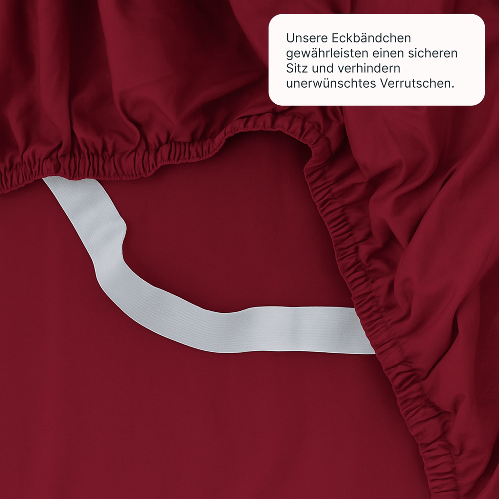 Lyocell Spannbettlaken Biking Red – twentythree®