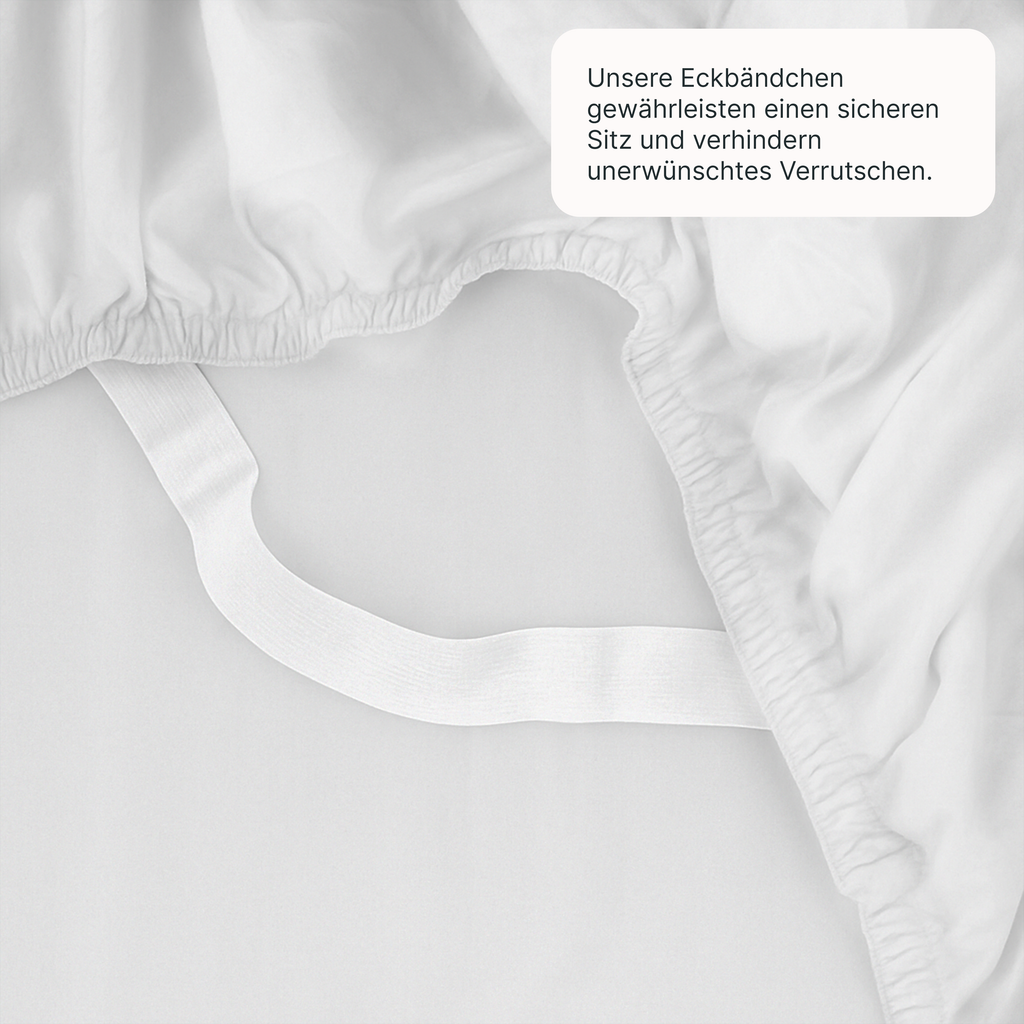 Lyocell Spannbettlaken Pure White – twentythree®