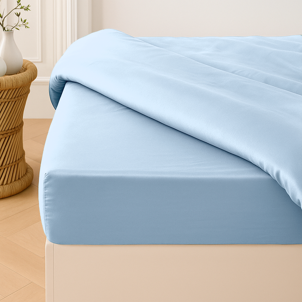 Lyocell Spannbettlaken Ice Sky – twentythree®