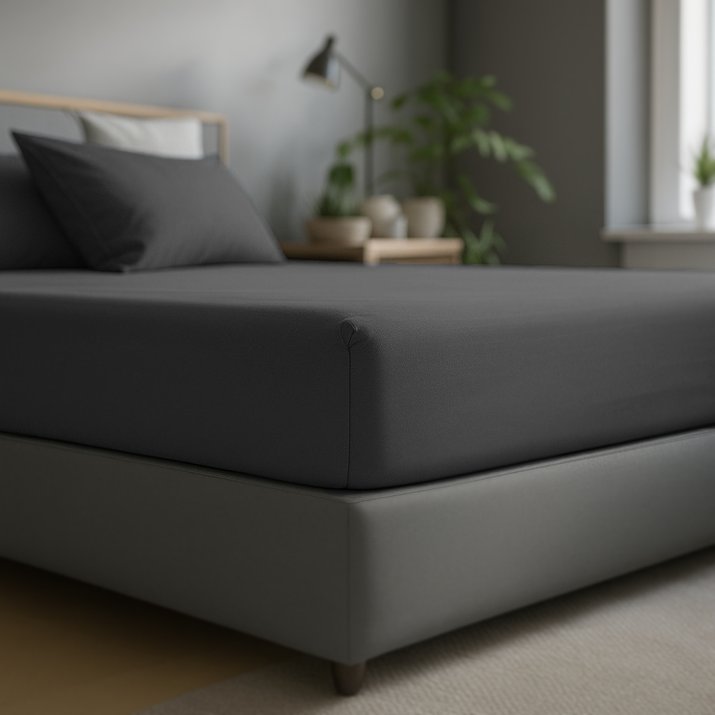 Lyocell Spannbettlaken Dark Gray – twentythree®