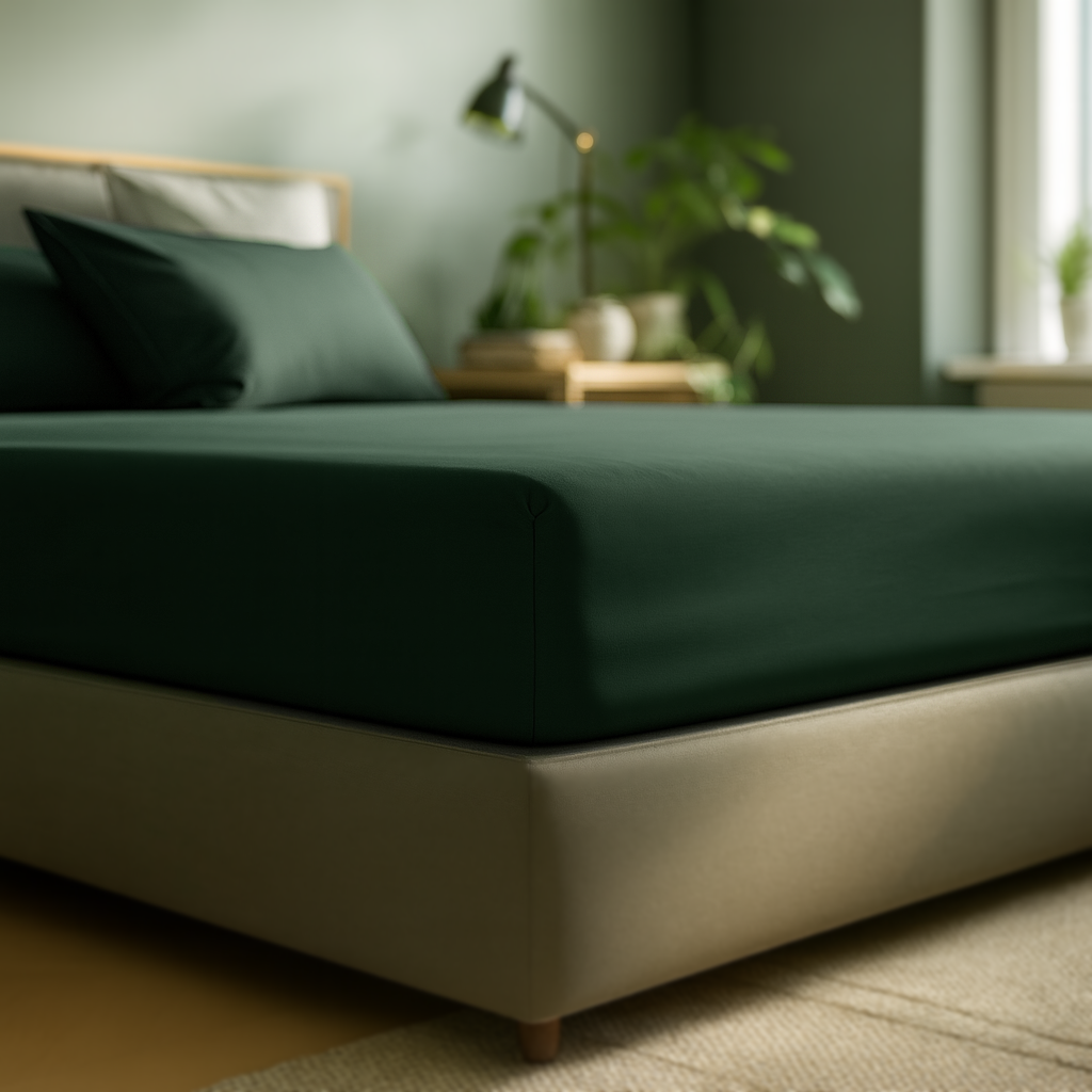 Lyocell Topper Spannbettlaken Forest Green
