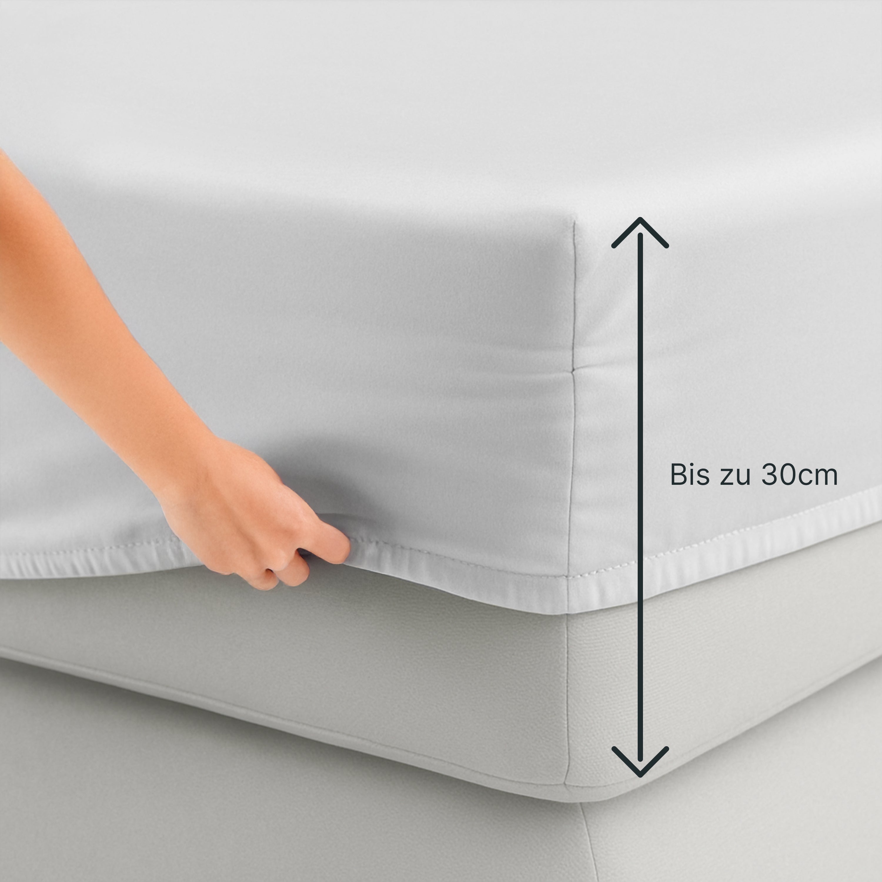 Lyocell Spannbettlaken Pure White