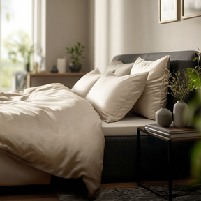 Lyocell Spannbettlaken Creme Beige