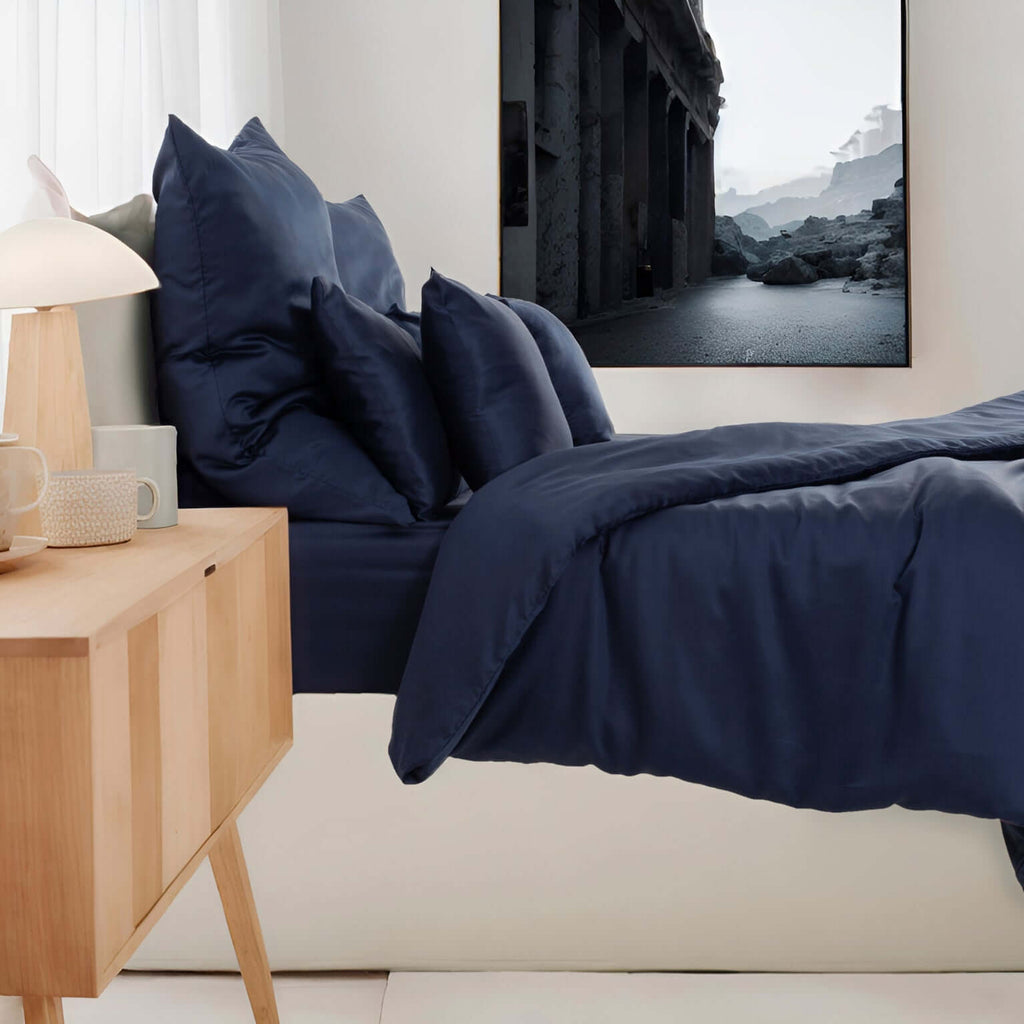 Lyocell Kissenbezug Midnight Blue – twentythree®