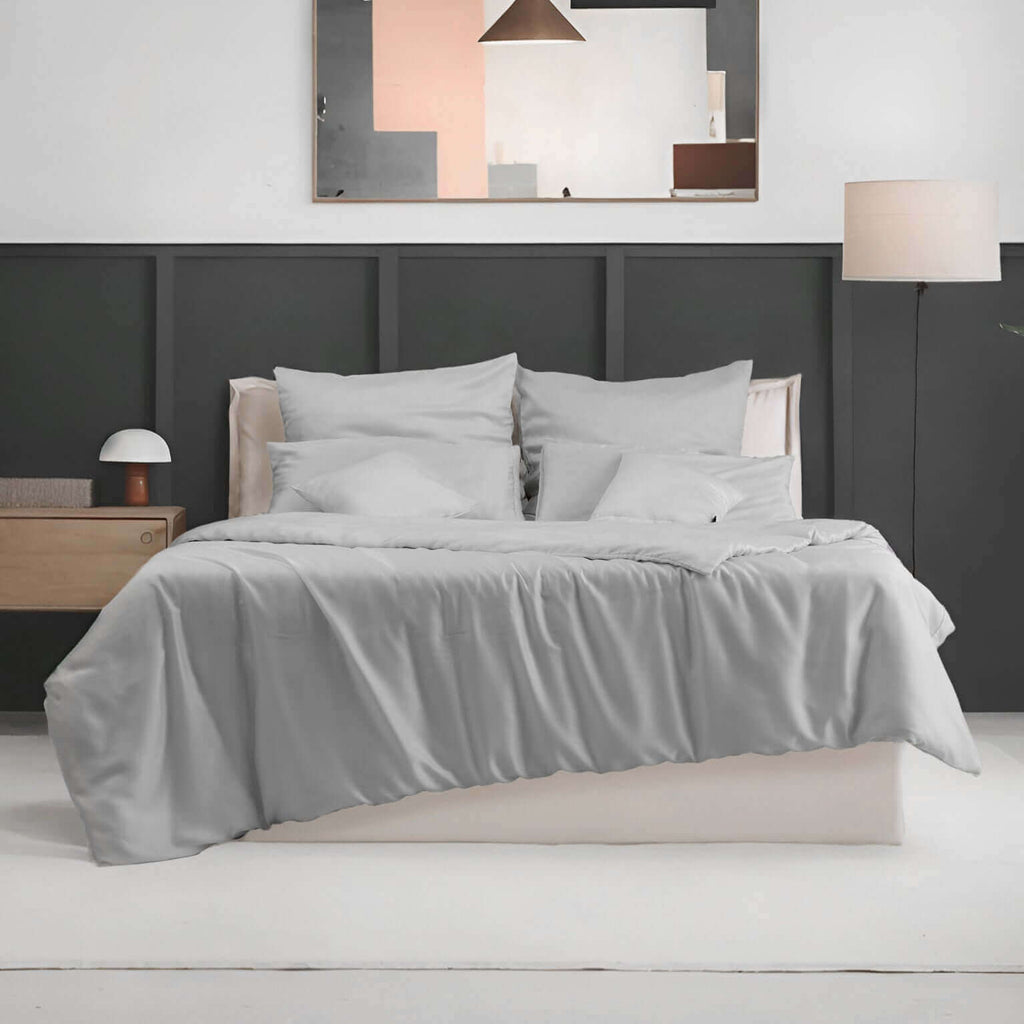 Lyocell Spannbettlaken Light Gray – twentythree®