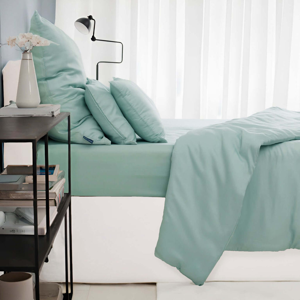 Lyocell Spannbettlaken Mint Green – twentythree®
