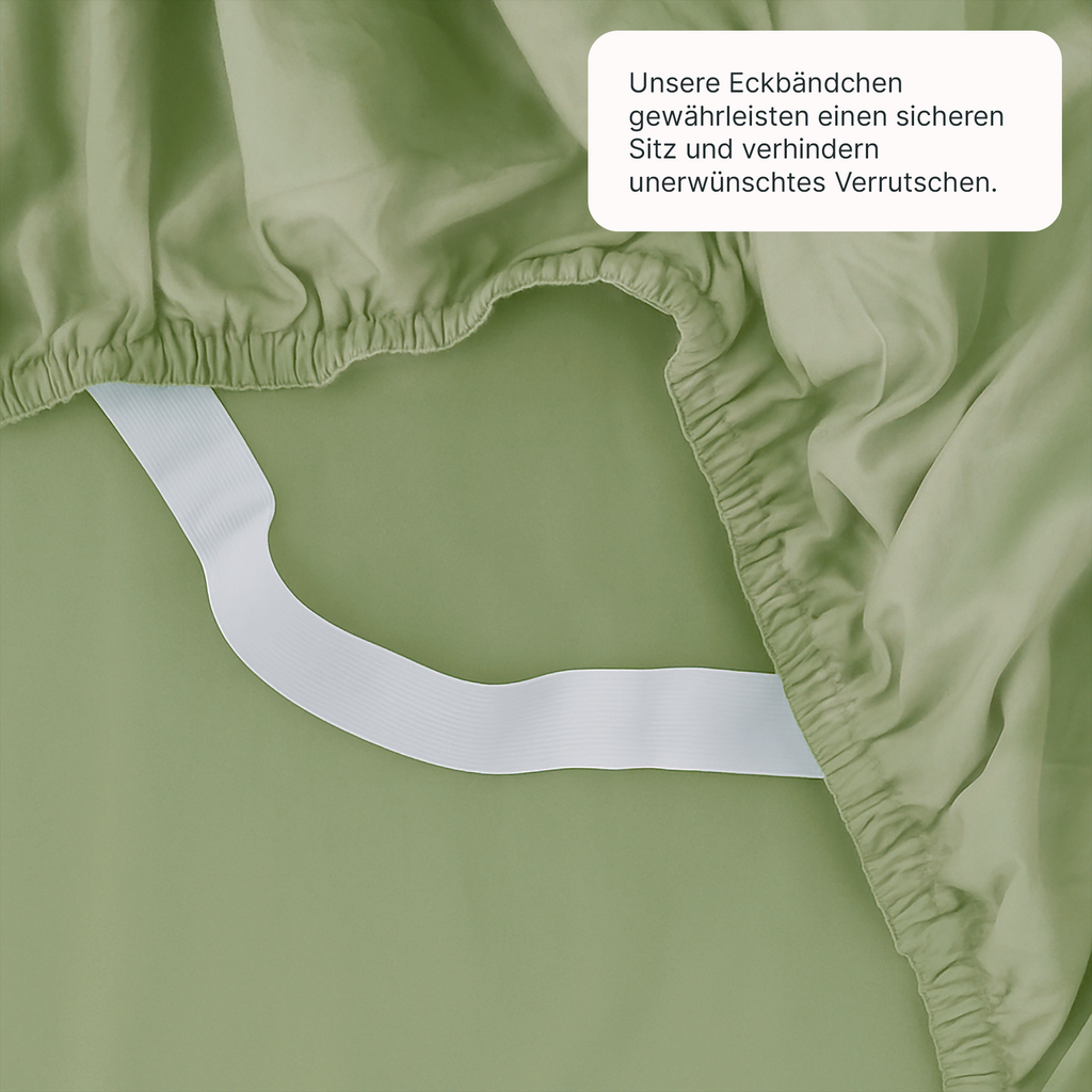 Lyocell Spannbettlaken Fresh Sage – twentythree®