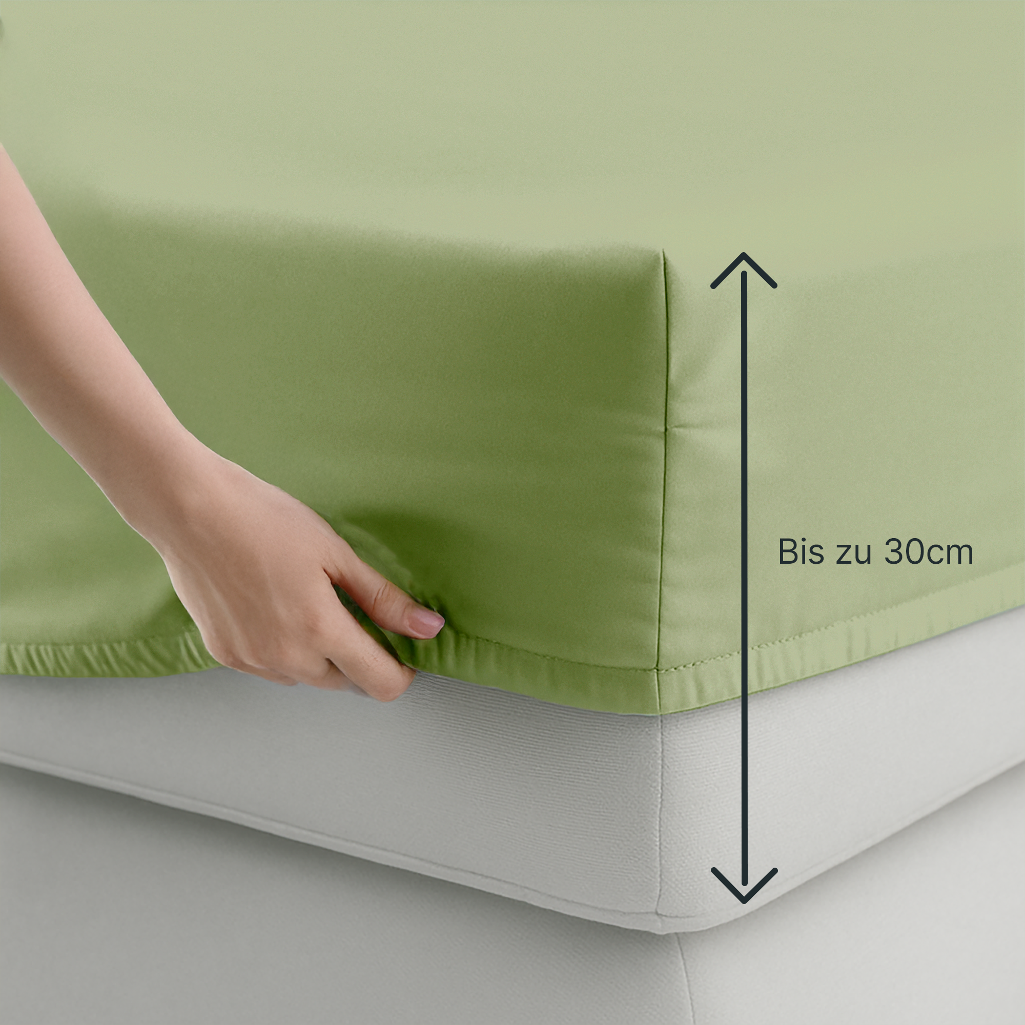 Lyocell Spannbettlaken Fresh Sage