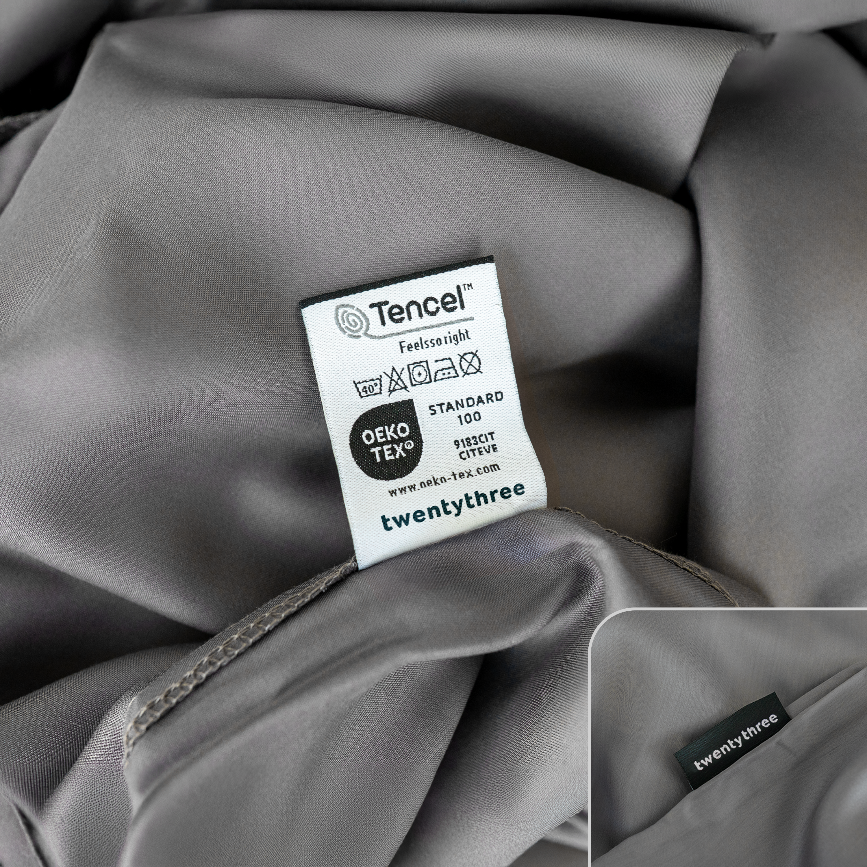 Lyocell Bettwäsche Dark Gray 135 x 200 80 x 80, Dark Gray 135 x 200 40 x 80, Dark Gray 155 x 220 80 x 80, Dark Gray 155 x 220 40 x 80, Dark Gray 200 x 200 80 x 80 (2x), Dark Gray 200 x 200 40 x 80 (2x), Dark Gray 200 x 220 80 x 80 (2x), Dark Gray 200 x 220 40 x 80 (2x), Dark Gray 240 x 220 80 x 80 (2x), Dark Gray 240 x 220 40 x 80 (2x)