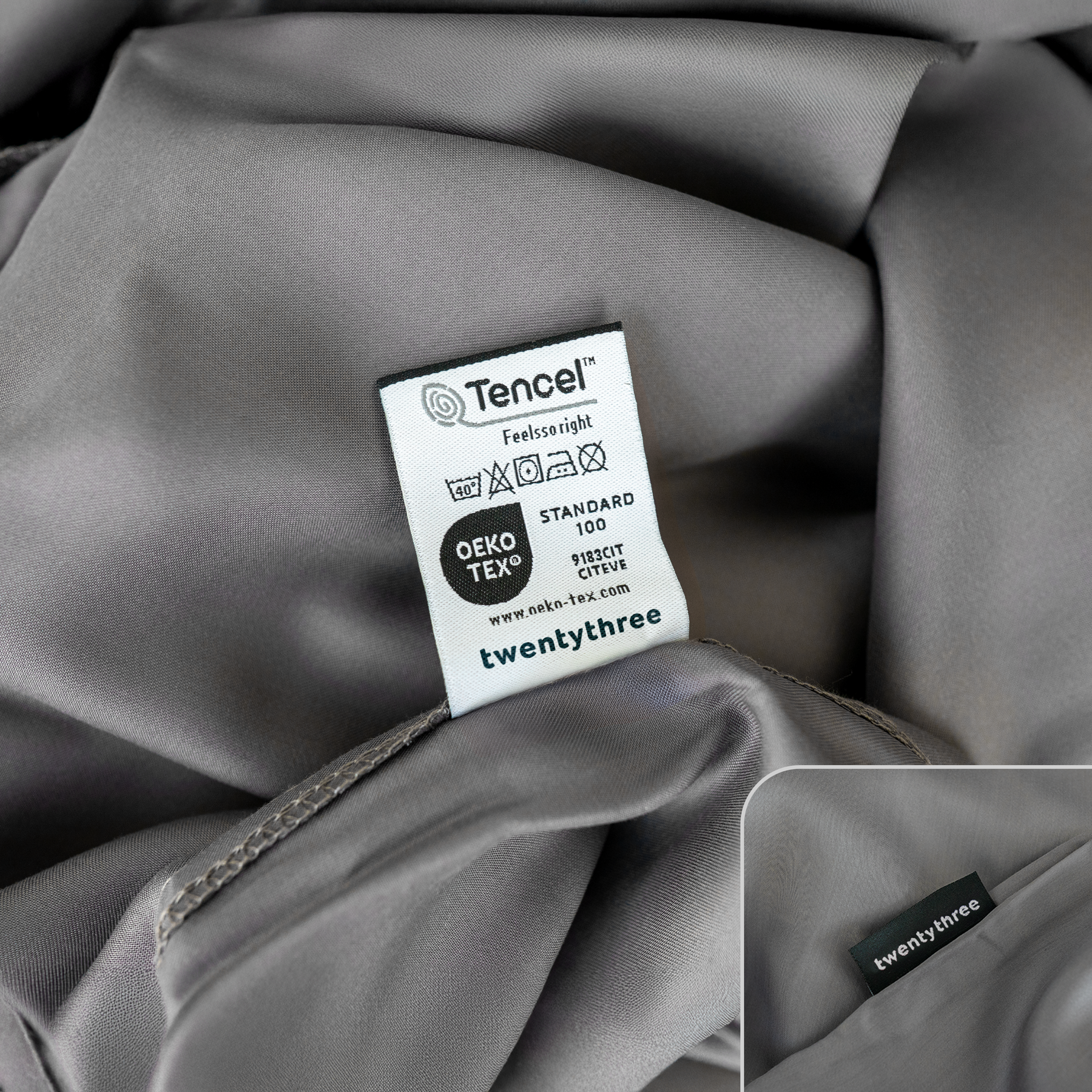 Lyocell Bettwäsche Dark Gray – twentythree®