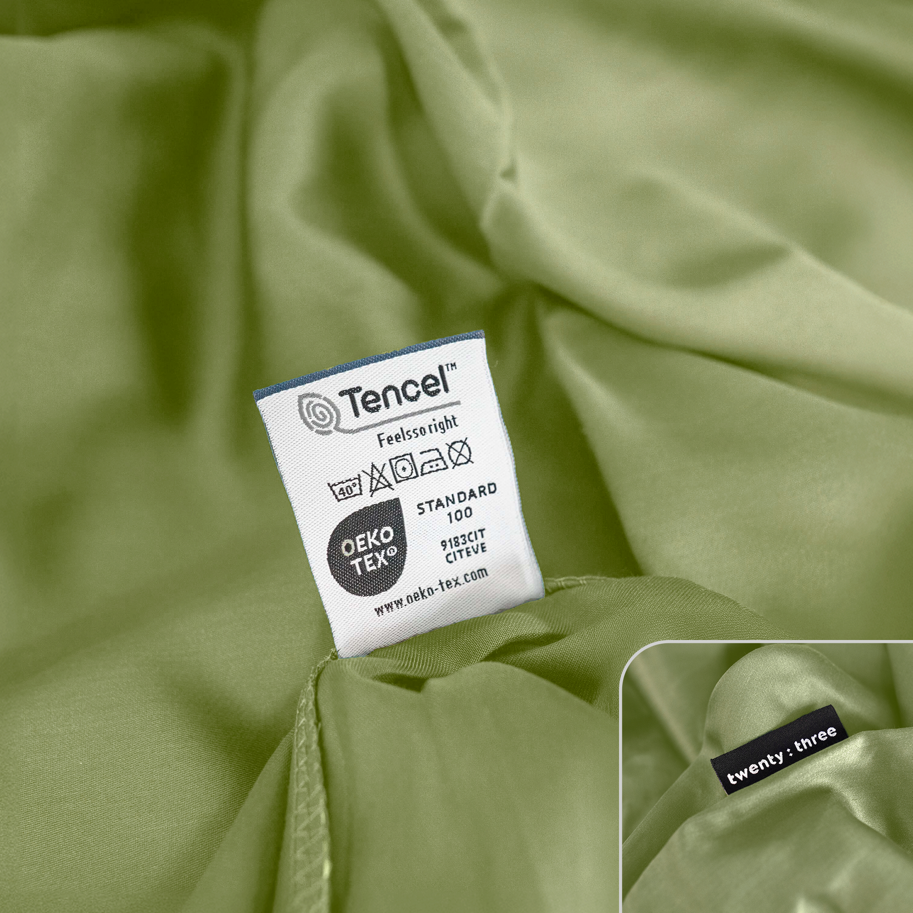 Lyocell Spannbettlaken Fresh Sage