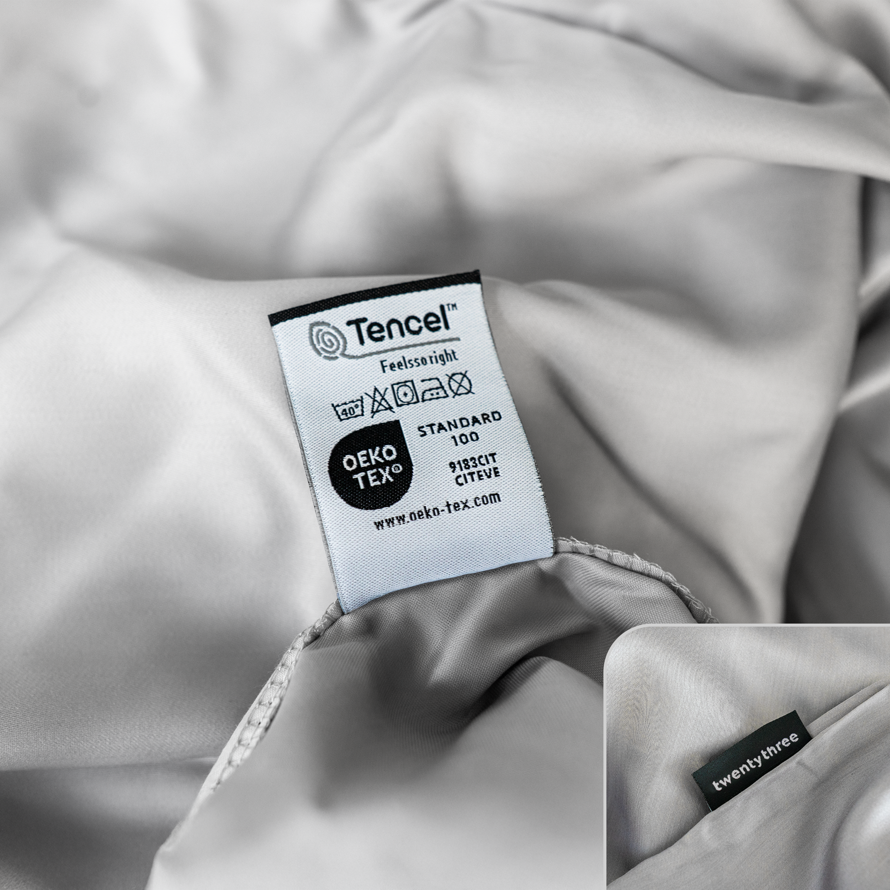 Lyocell Bettwäsche Light Gray