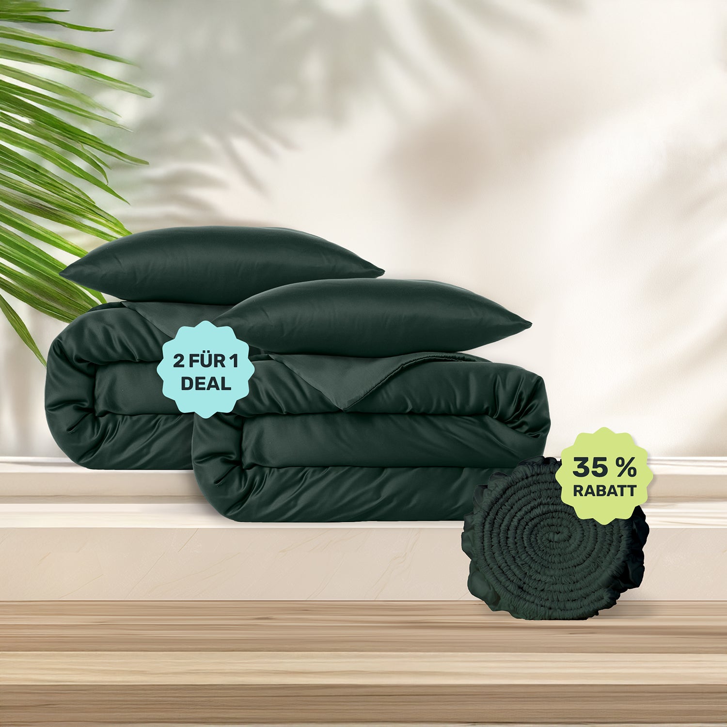 Lyocell Bettwäsche Forest Green (Angebot)