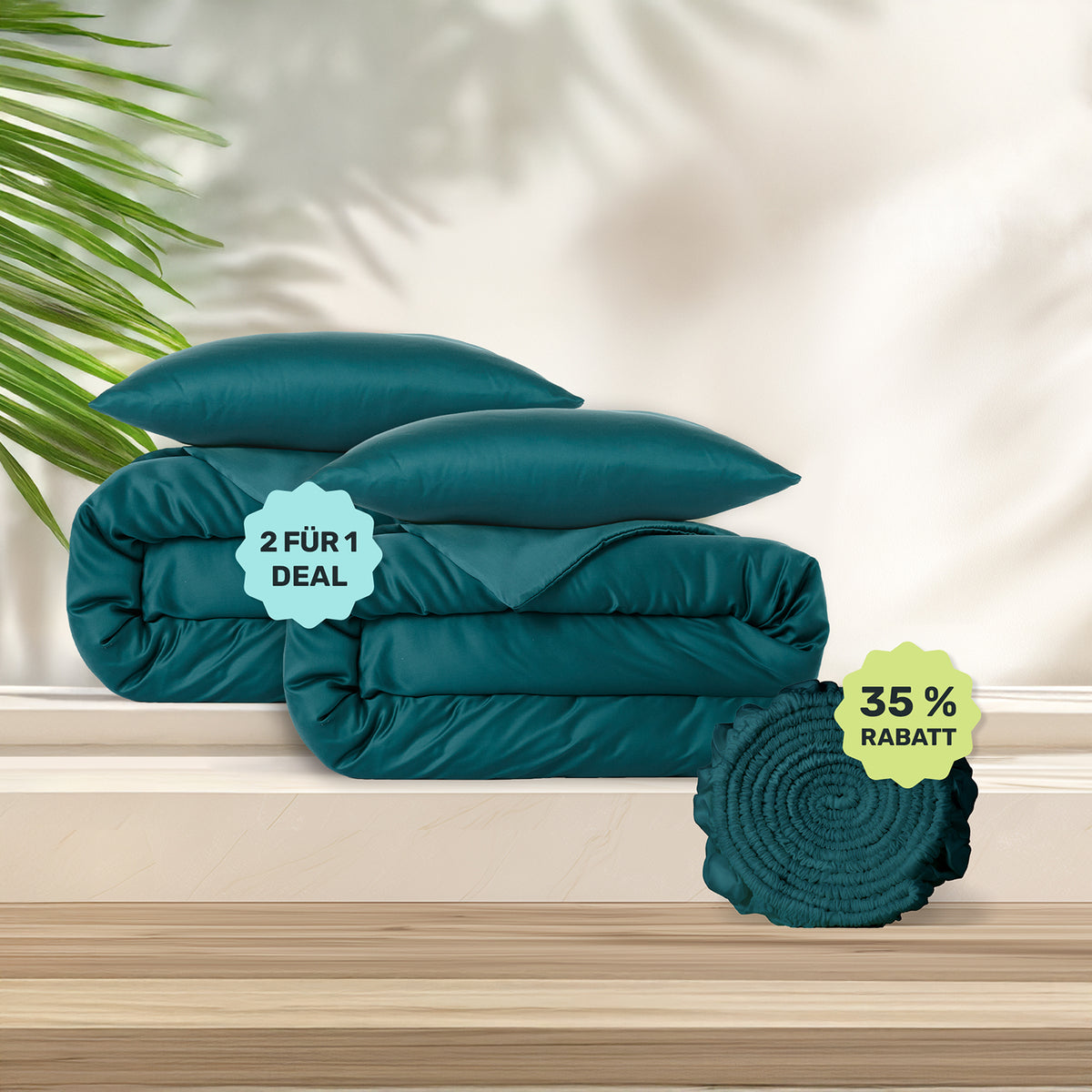 Lyocell Bettwäsche Juice Petrol (Angebot) – twentythree®