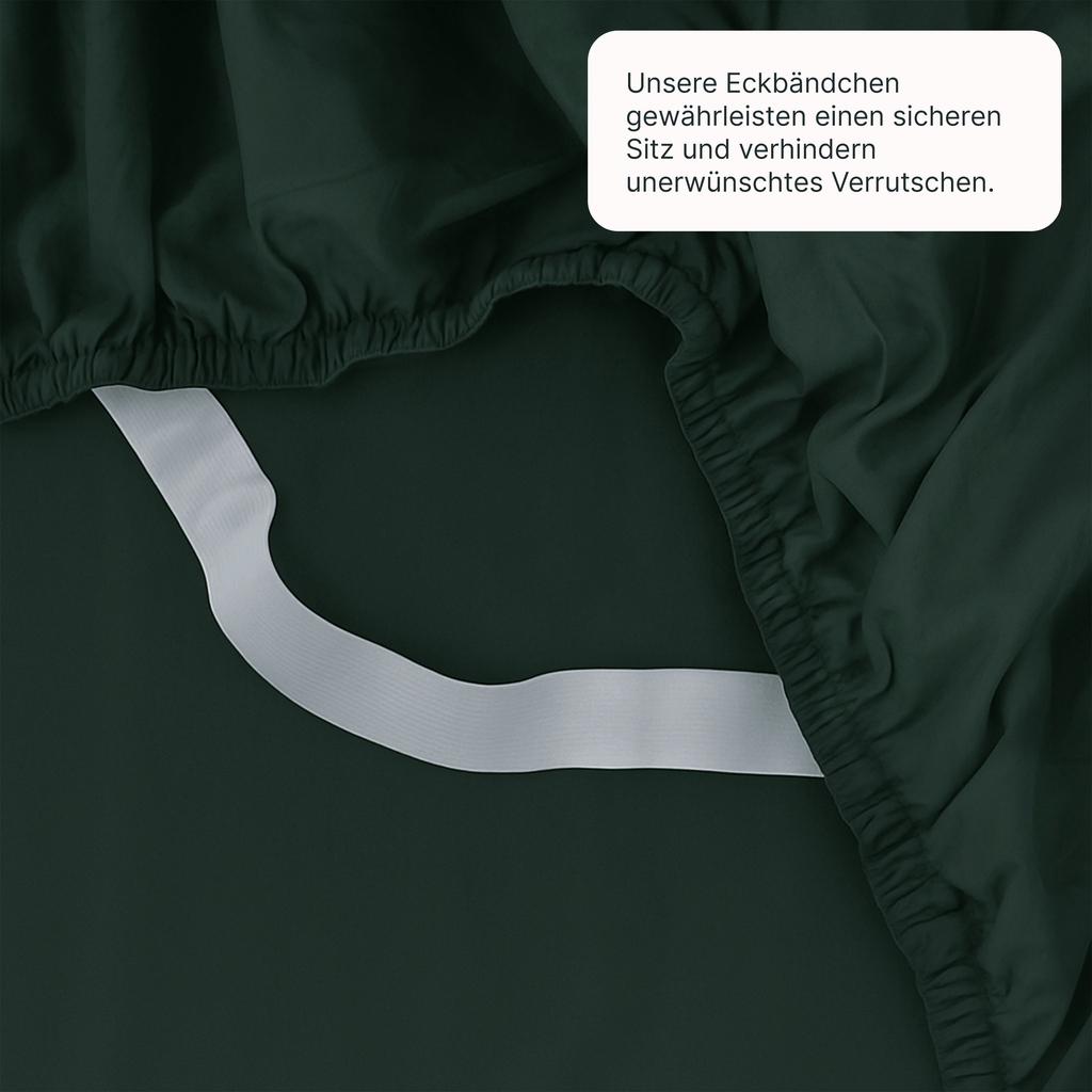 Lyocell Spannbettlaken Forest Green – twentythree®