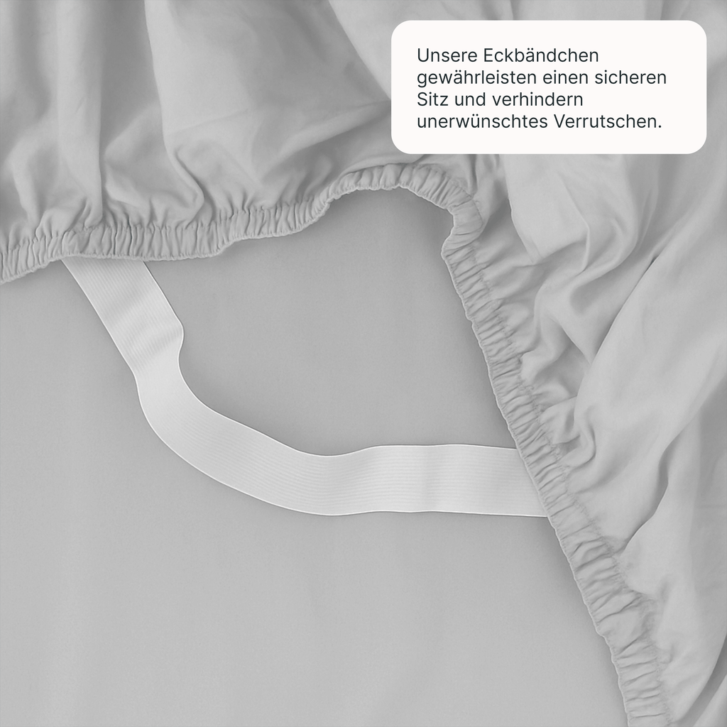 Lyocell Spannbettlaken Light Gray – twentythree®