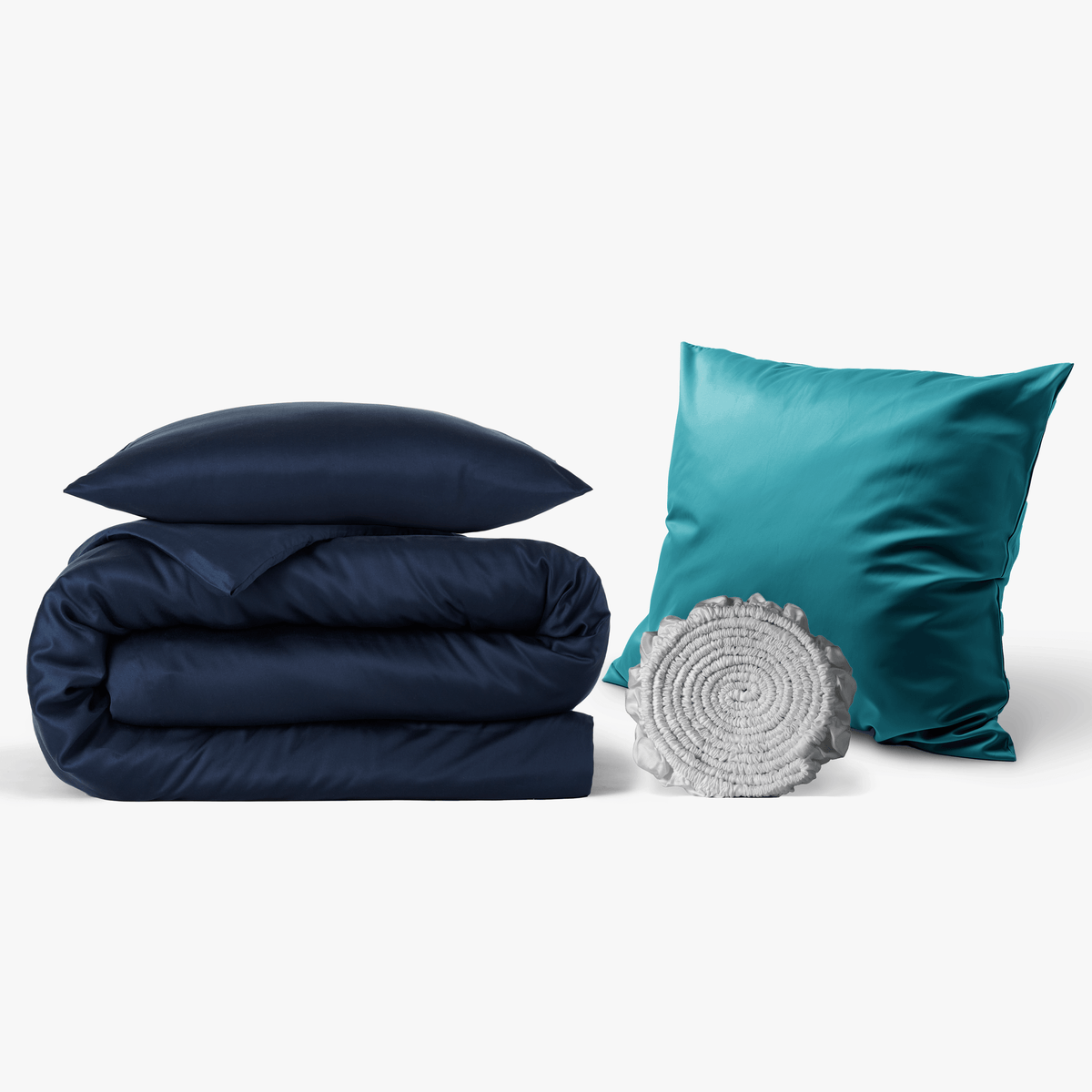 Starter Bundle: Lyocell Bettwäsche, Kissen und Dekor, ideal zum Sparen und für eine stilvolle Einrichtung.