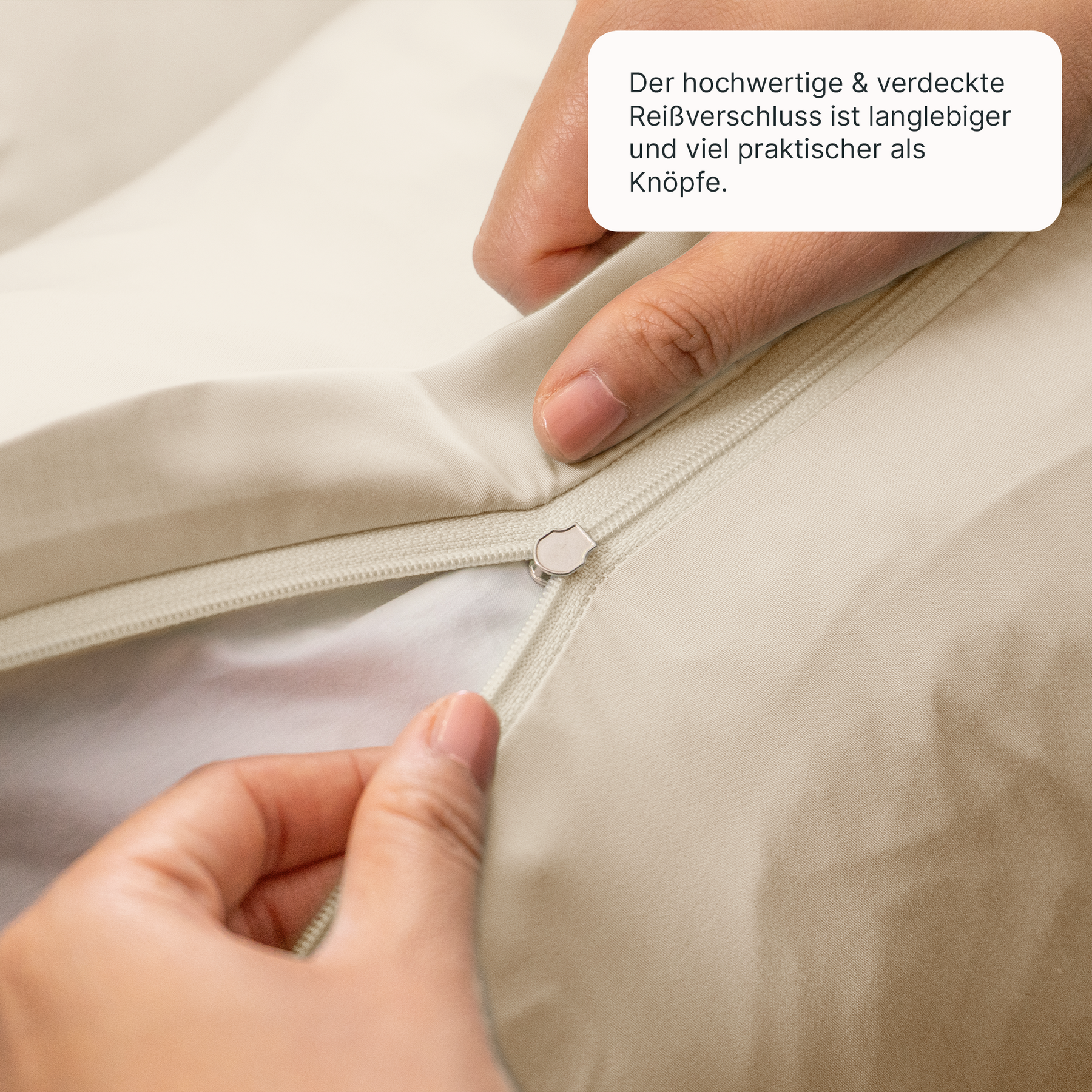 Lyocell Bettwäsche Creme Beige – twentythree®