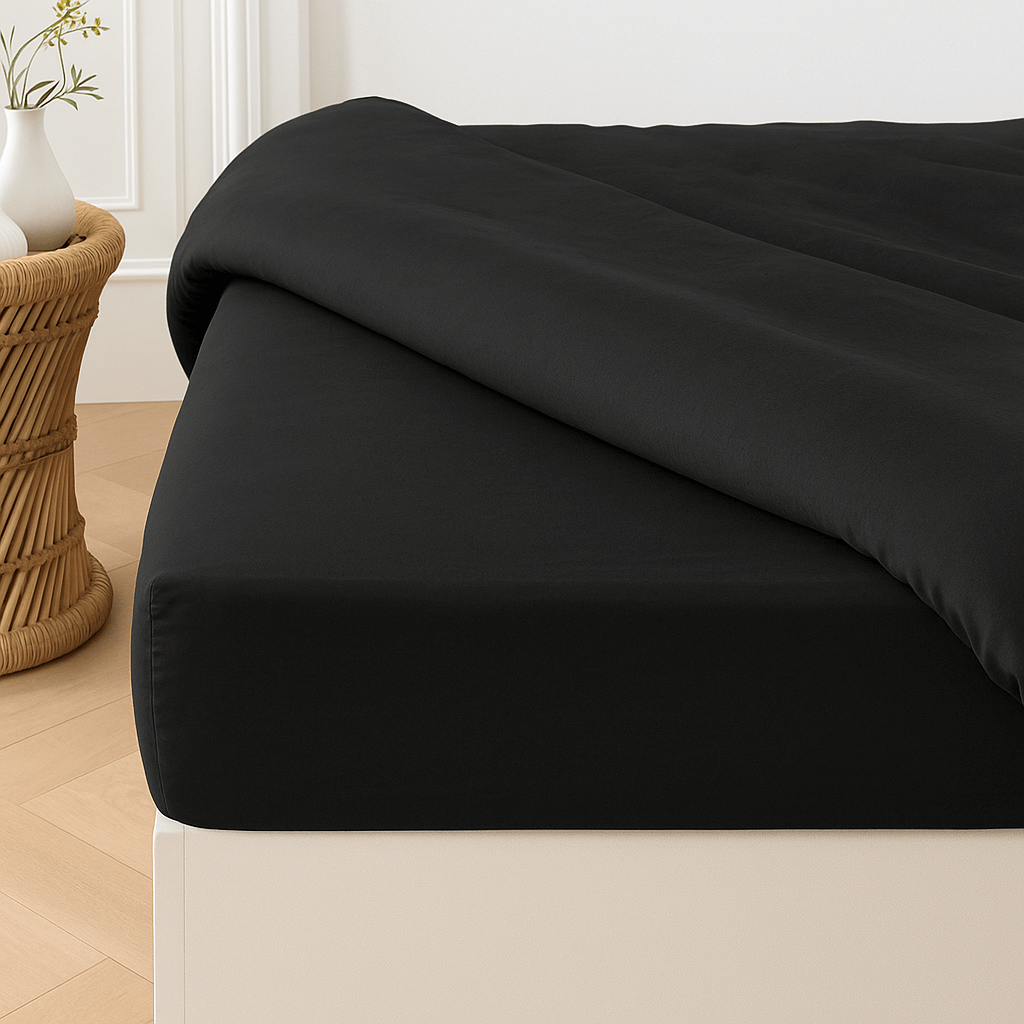 Lyocell Spannbettlaken Jet Black – twentythree®