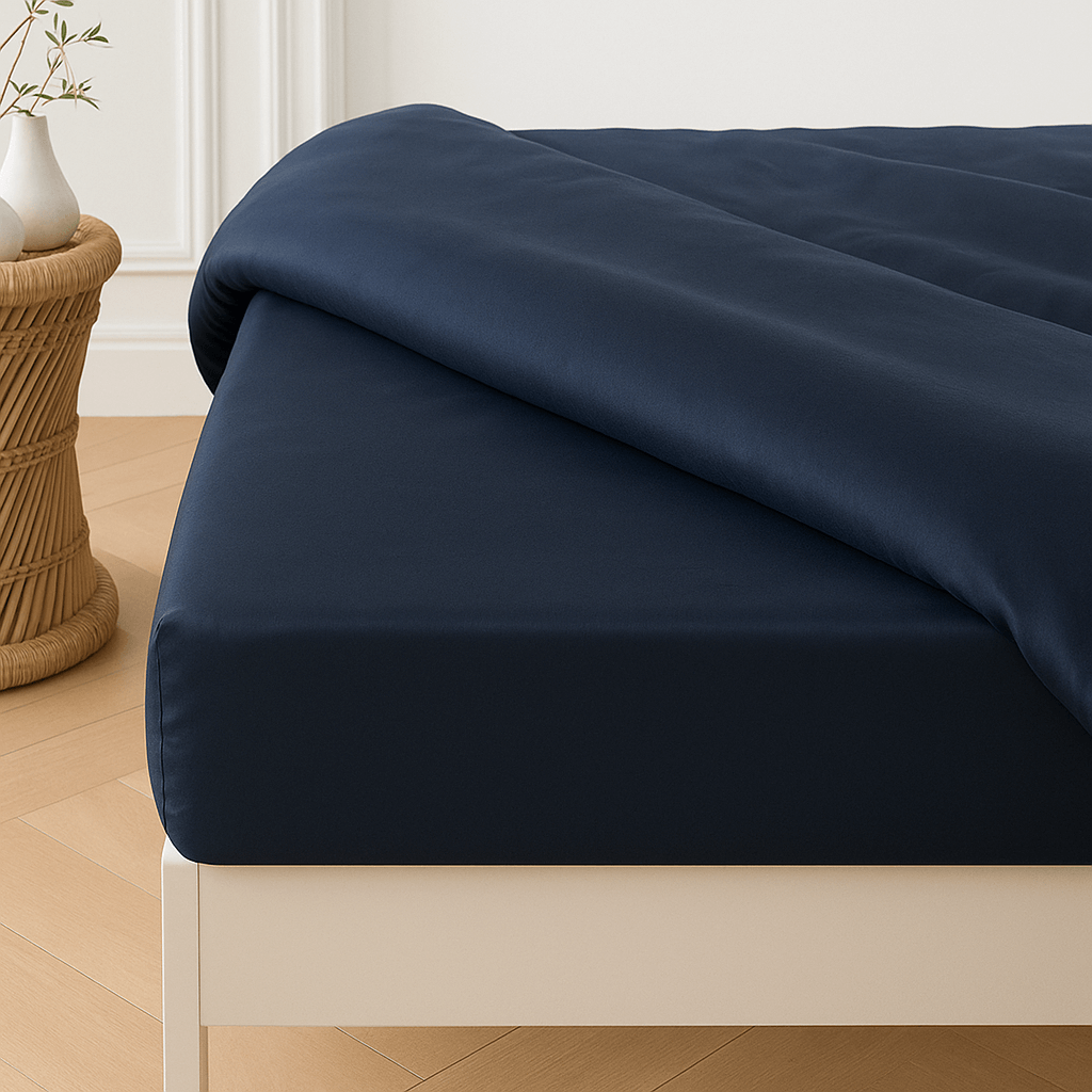 Lyocell Spannbettlaken Midnight Blue – twentythree®